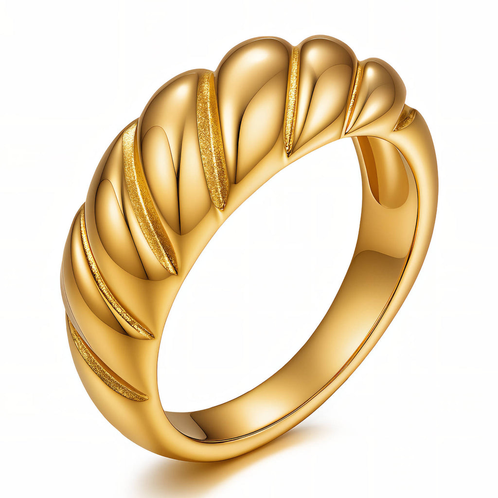 Nature Inspired Gold Band