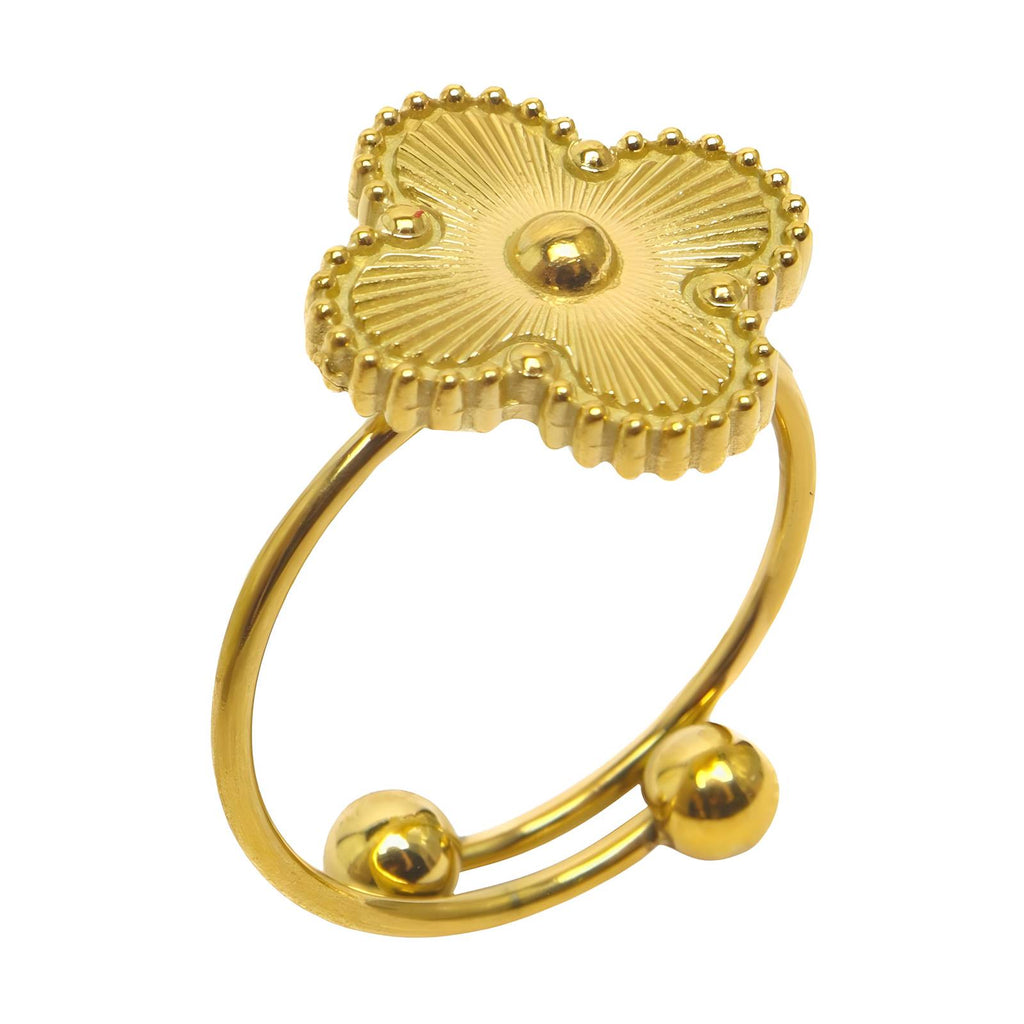 Golden Clover Ring