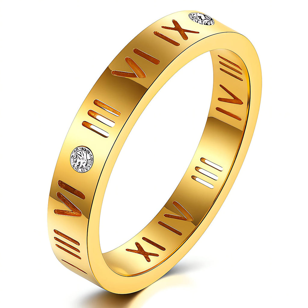 Roman Numeral Band Ring