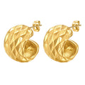 Textured Hoop Earrings