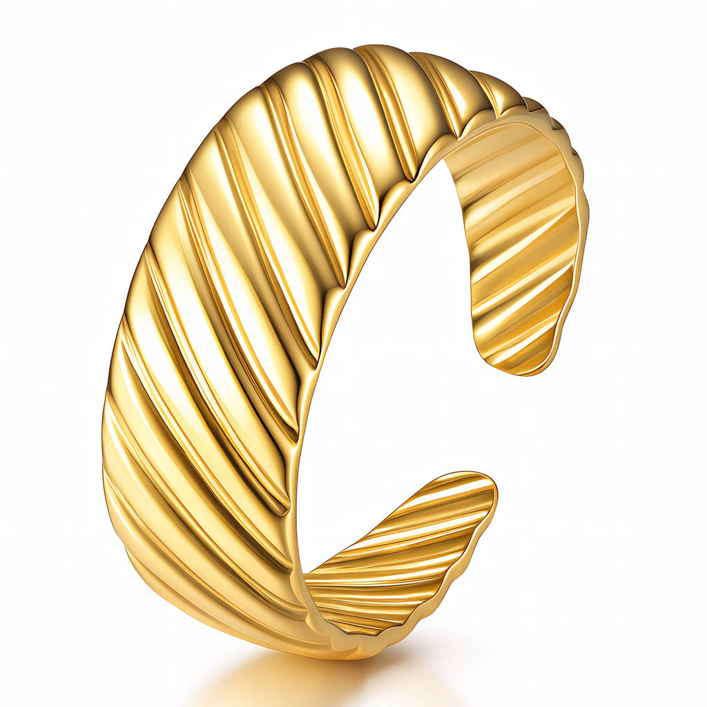 Ribbed Adjustable Ring