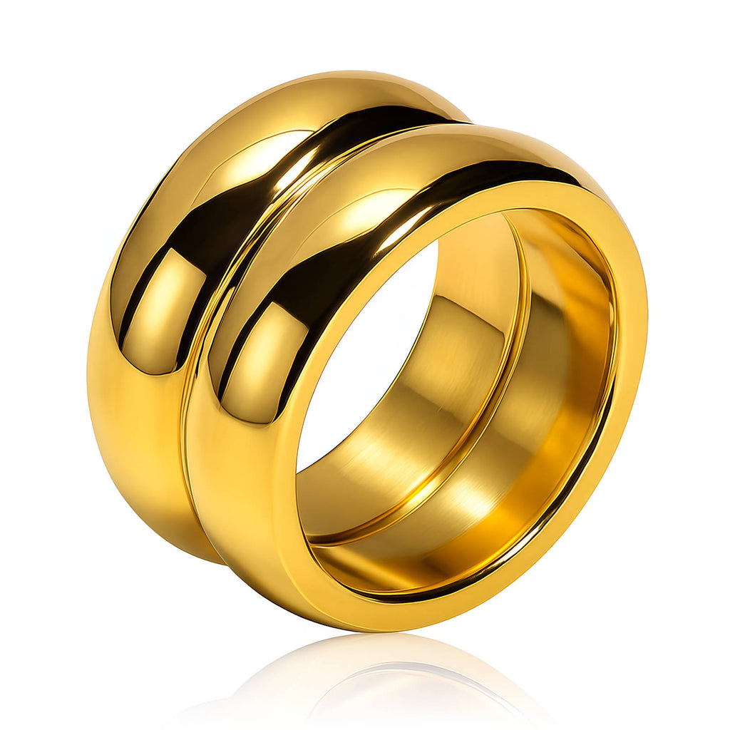 Double Wave Statement Ring