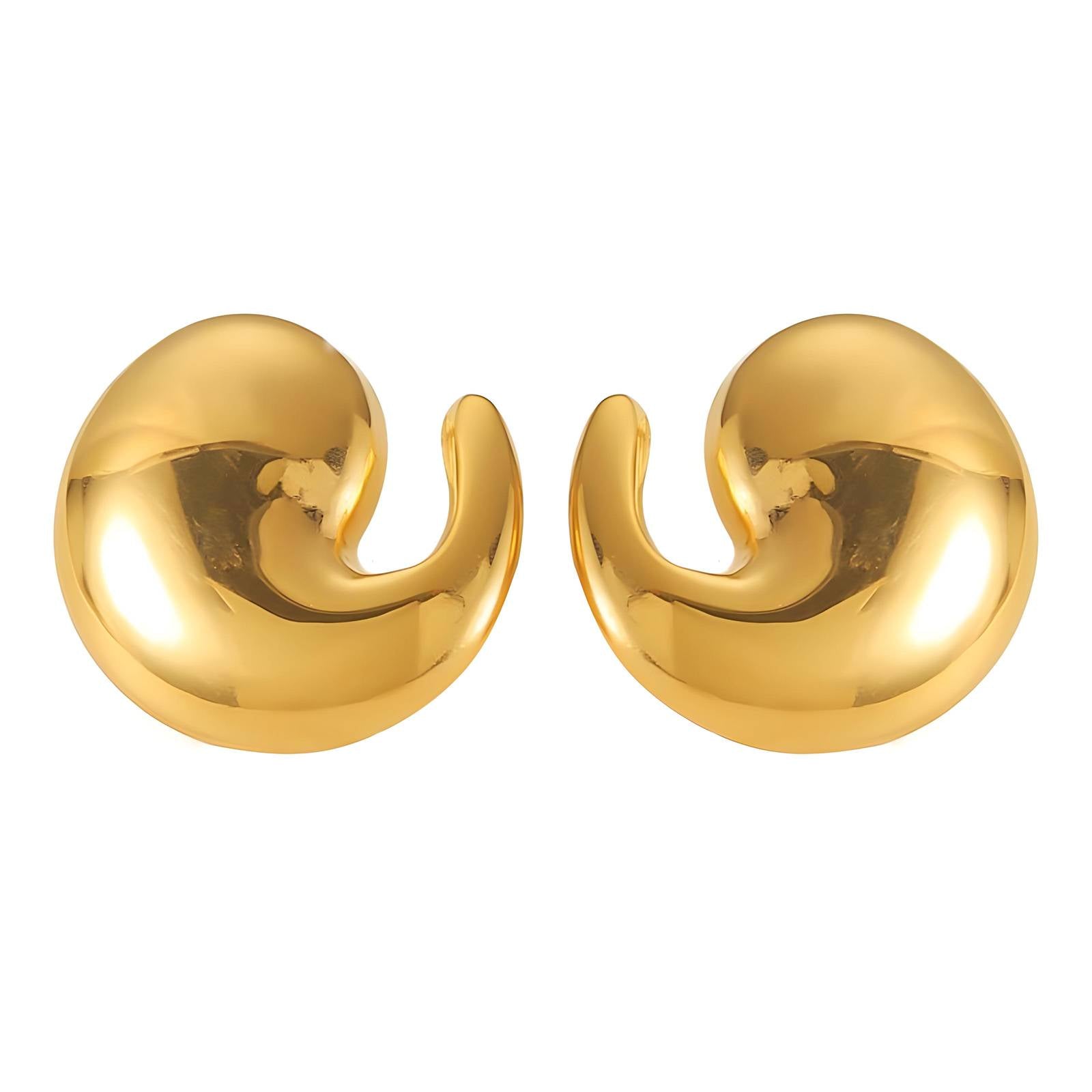 Sculptural Crescent Earrings