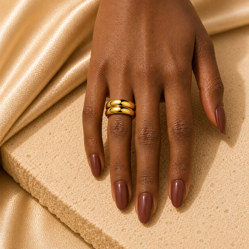 Double Wave Statement Ring