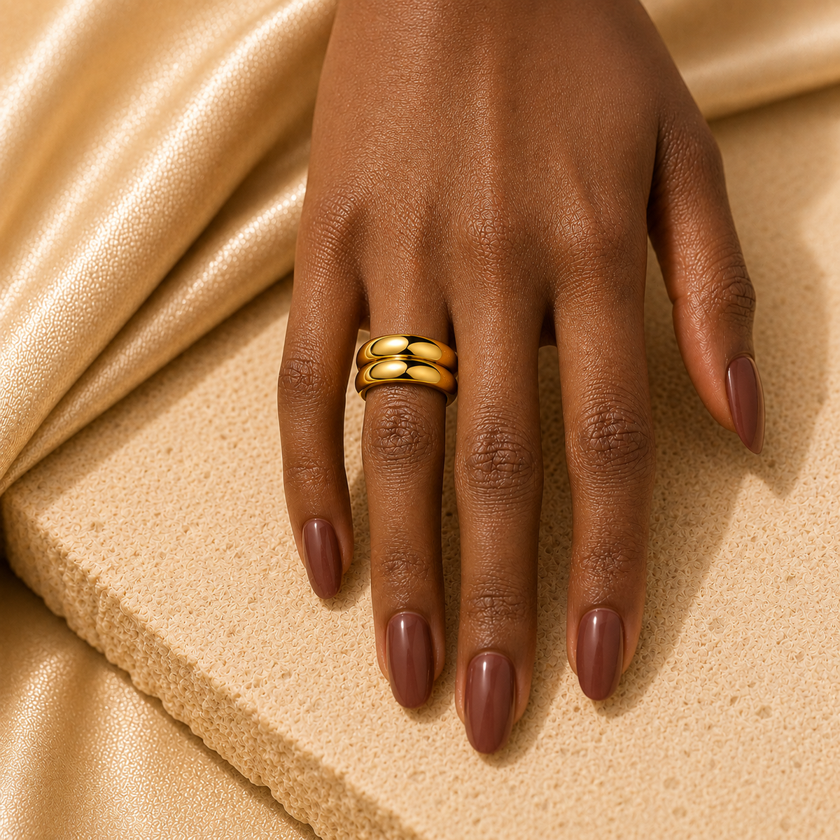 Double Wave Statement Ring