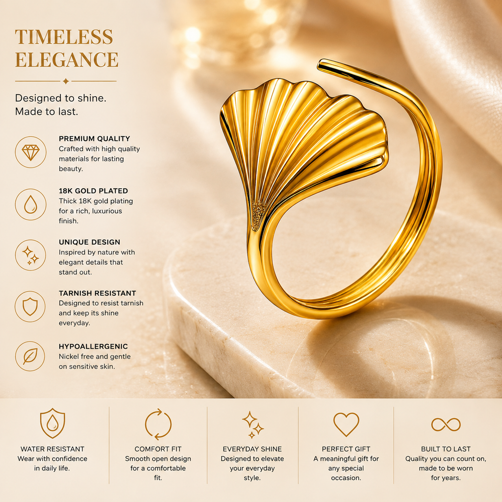 Leaf Adjustable Ring