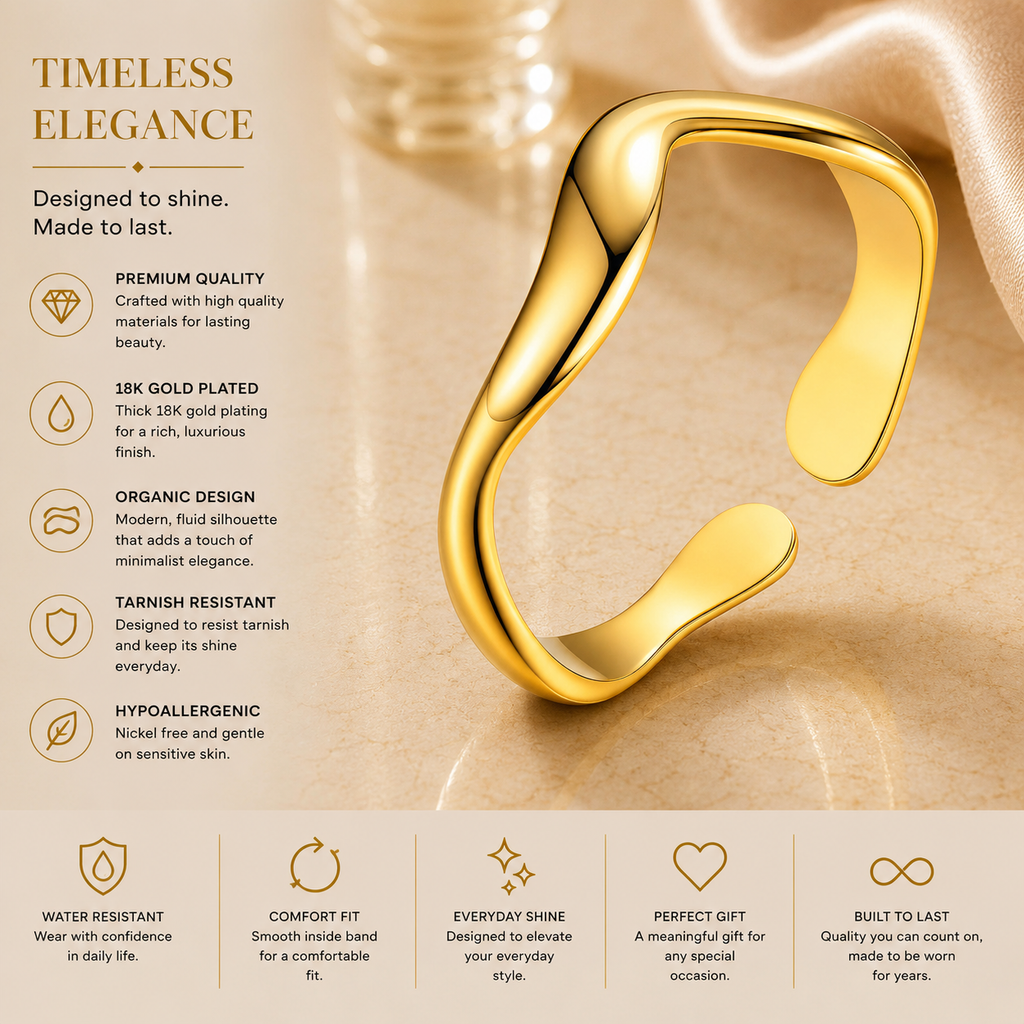 Sculptural Open Ring