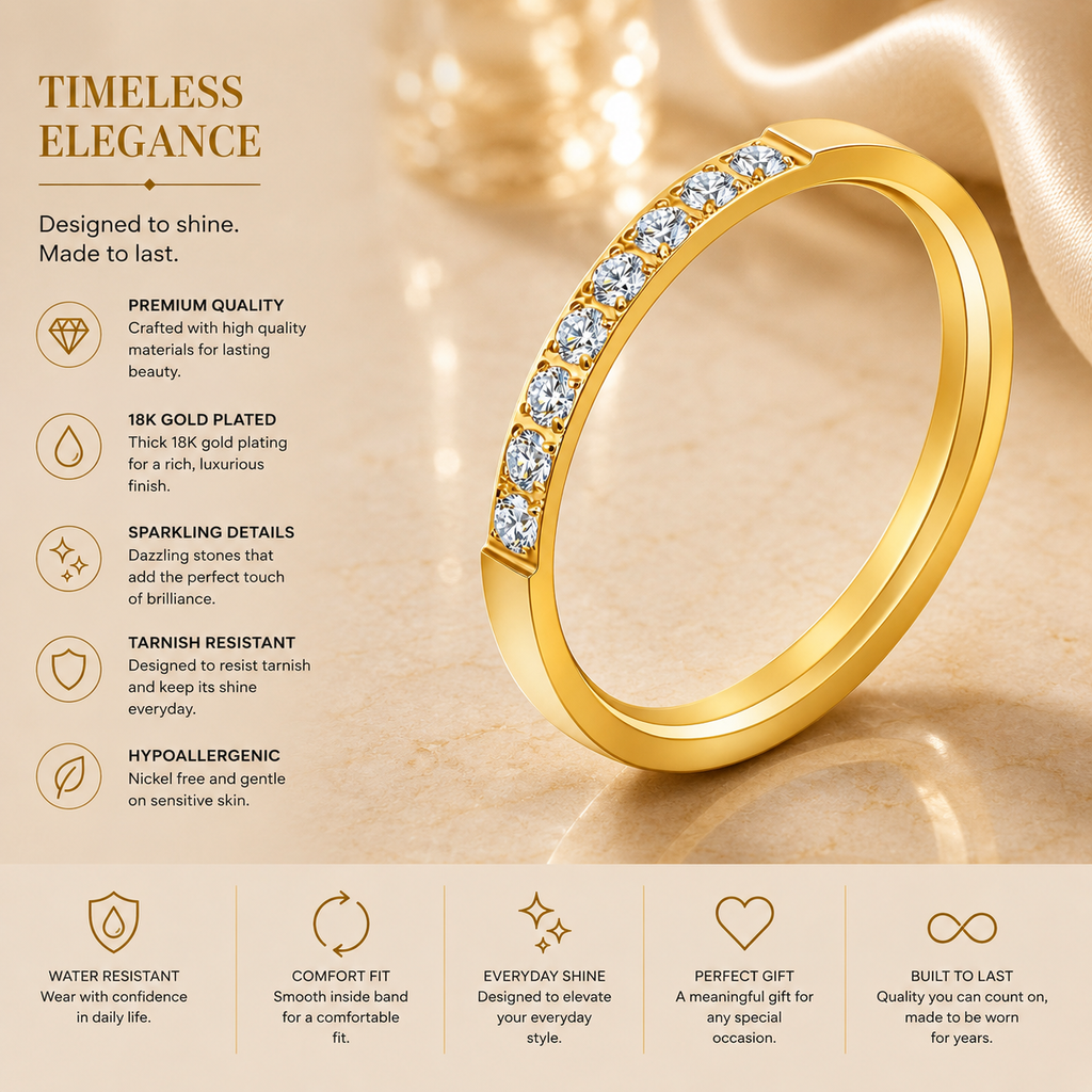 Sparkling Band Ring