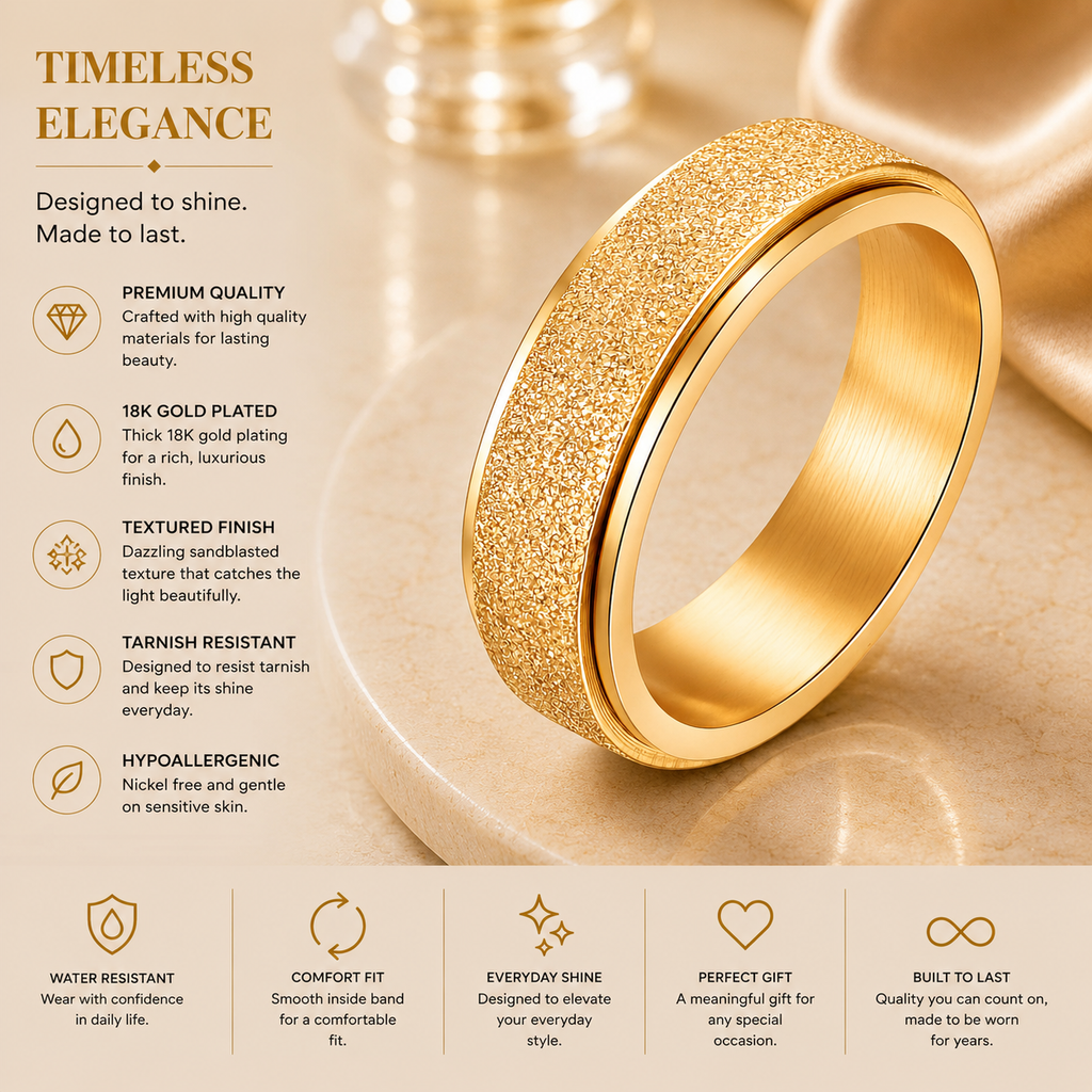 Textured Band Ring
